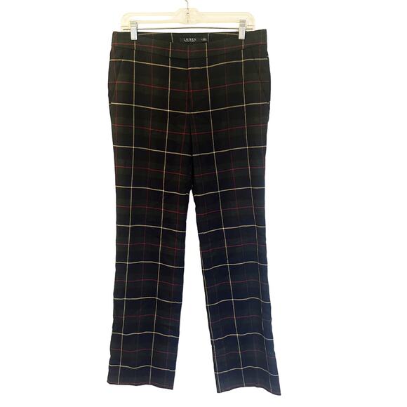 Women's Ralph Lauren Classic Plaid Trousers sz 8 - Picture 1 of 8